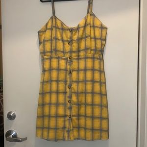 “Clueless” Yellow and Blue Plaid Dress